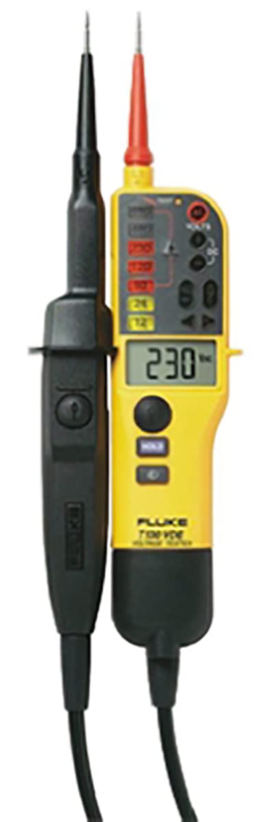 Digitaler Spannungsprüfer T130 VDE-Version mit LCD Anzeige und zuschaltbarer Last CAT IV 600 V CAT III 690 V