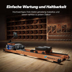 Wasserrudergerät MR-R28 Klappbar aus Holz mit Wasserwiderstand LCD-Anzeige APP Unterstützung und 180 kg Belastbarkeit
