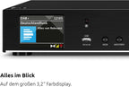 HiFi Tuner DIGITRADIO 143 V3 DAB+ Internetradio mit Bluetooth Spotify Connect WLAN und Fernbedienung 43,5 cm