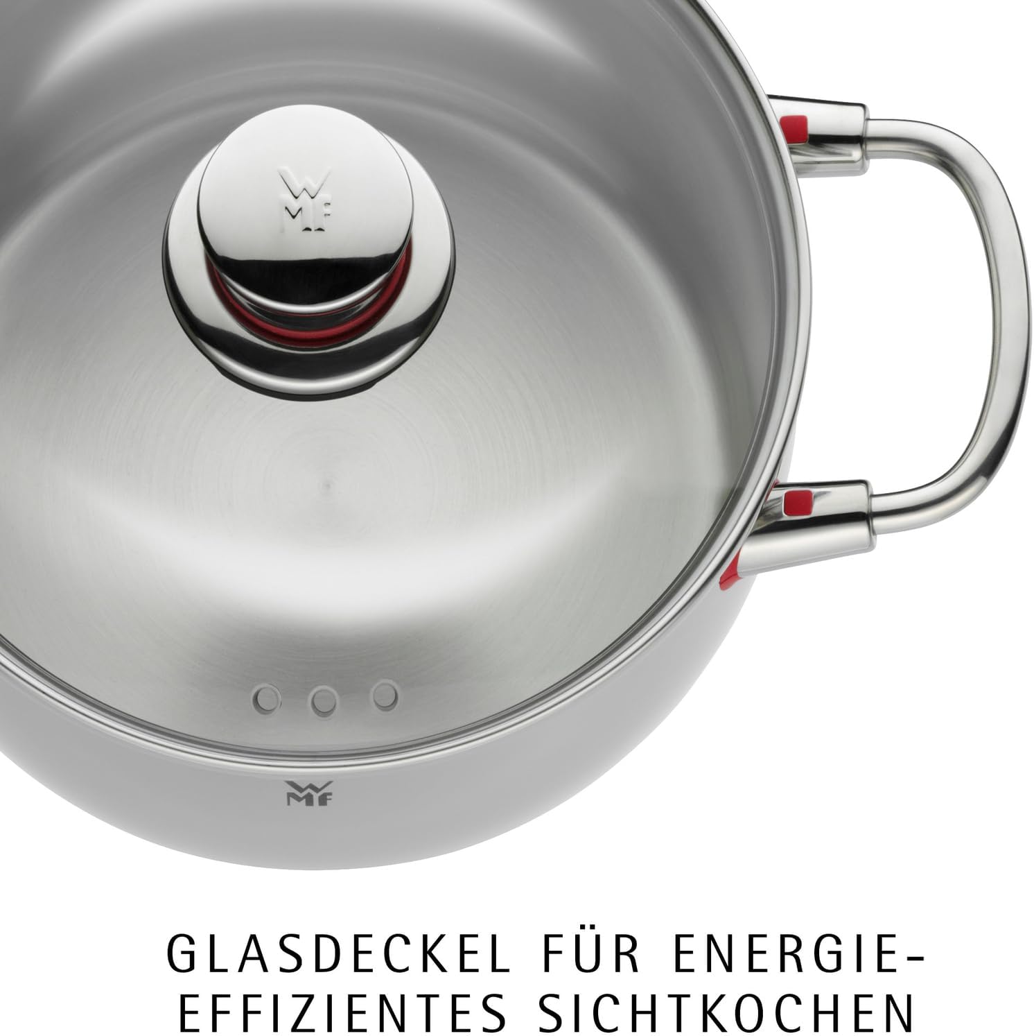 Topfset Induktion 5-teilig Quality One mit Glasdeckeln Edelstahl unbeschichtet für alle Herdarten Modell 774056380