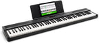 Digital Piano Keyboard 88 Tasten RECITALPLAY mit 480 Sounds USB-MIDI Lautsprechern und Zubehör Set