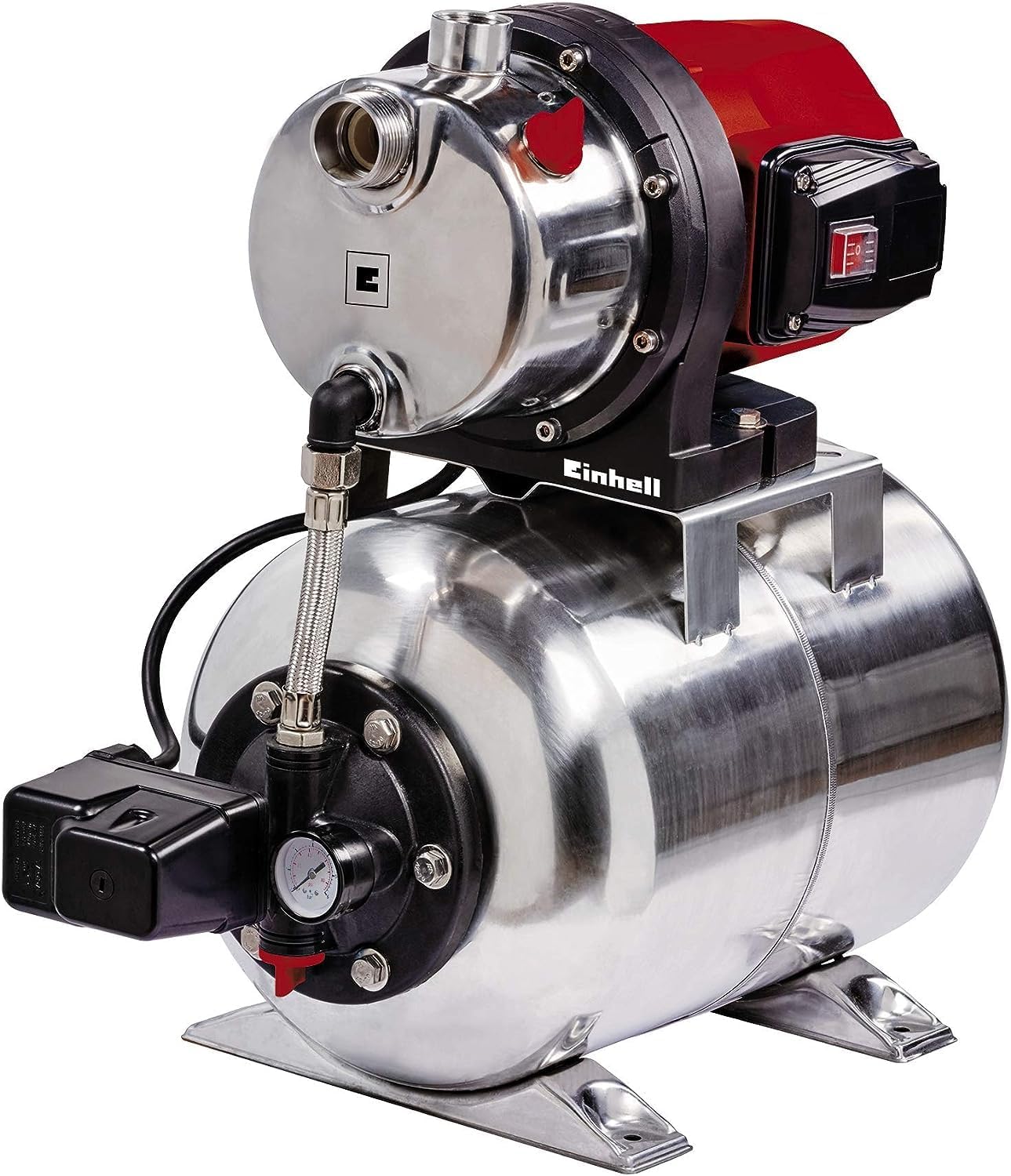 Hauswasserwerk GC-WW 1250 NN 1200 W mit 5000 l/h Fördermenge 5 bar Druck 50 m Förderhöhe 20 l Edelstahldruckkessel