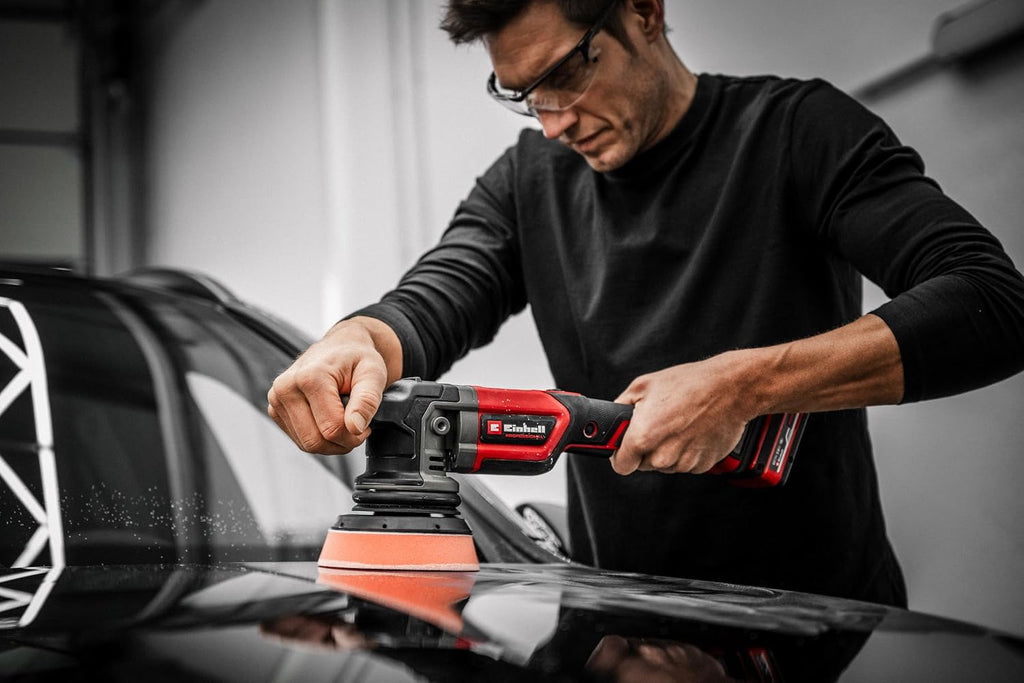 Akku Exzenterpolierer CP-EP 18/125 Li BL 18V 125 mm Brushless Motor 500-3800 U/min mit 3 Polierpads
