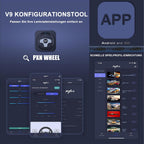 Gaming Lenkrad mit Pedalen und Schalthebel V9 270/900° PC Xbox PS4 PS3 Kompatibel mit Vibrationsrückmeldung