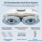 Fensterputzroboter S7 6500 Pa aktive Sprühfunktion 80 ml Tank 3D Schwebepad 8 Reinigungstücher Transportkoffer