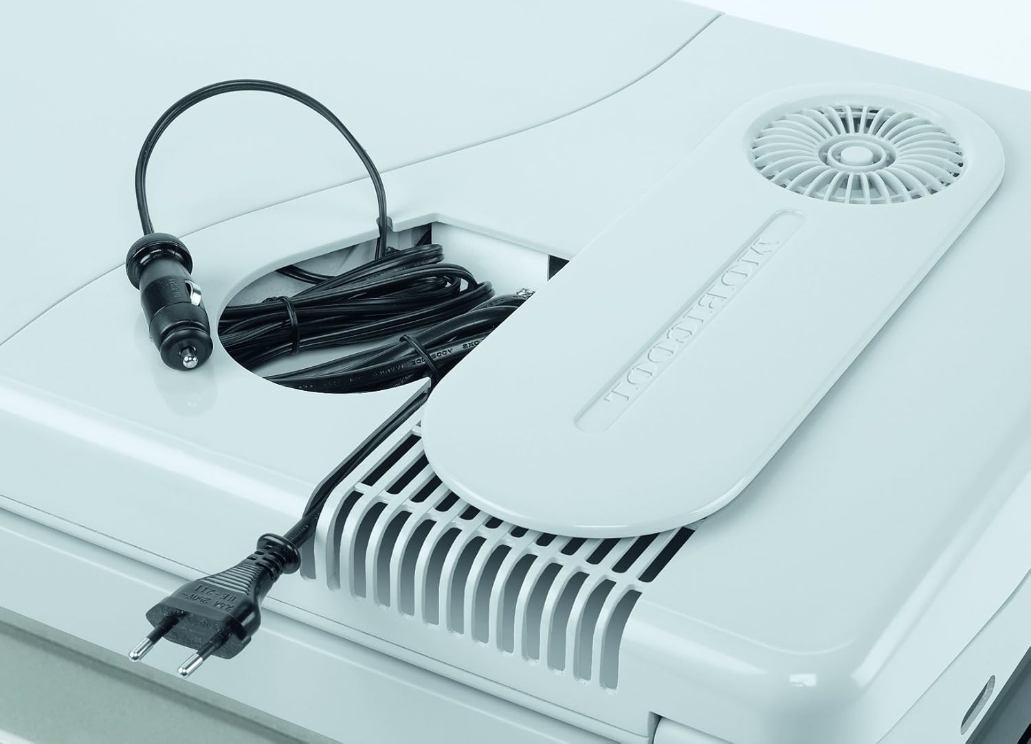 Elektrische Kühlbox W40 39L Thermoelektrisch mit Rollen 12V 24V 230V Anschluss für Auto Camping und Freizeit