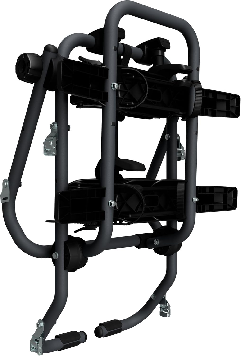 Heck Fahrradträger 10444 für 2 Fahrräder 12-29 Zoll bis 45 kg klappbar Stahl Rahmenhalter abschließbar