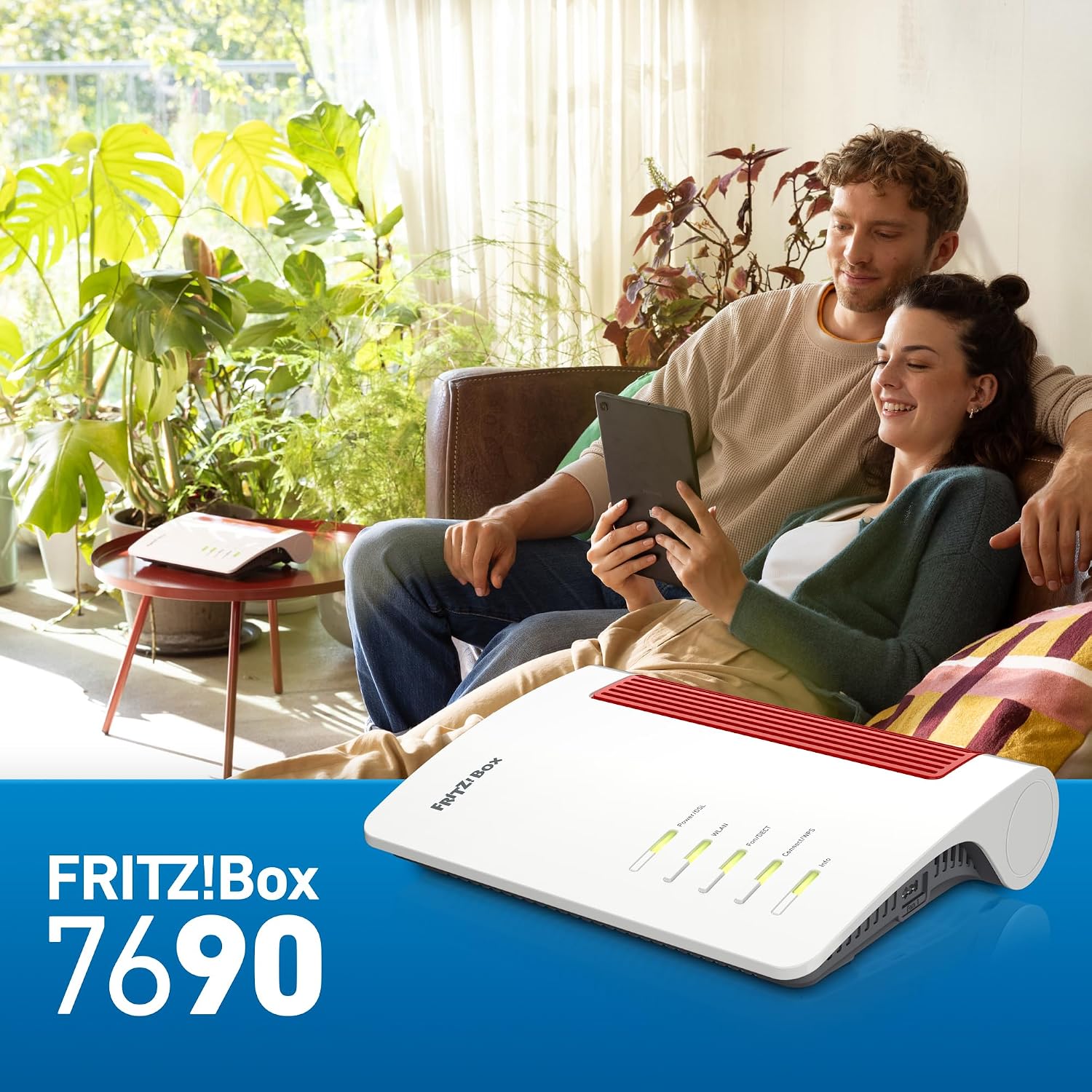 DSL Router Wi-Fi 7 7690 7.1 Gbit/s WLAN Mesh DECT Basis bis 300 Mbit/s VDSL Supervectoring LAN Telefonie