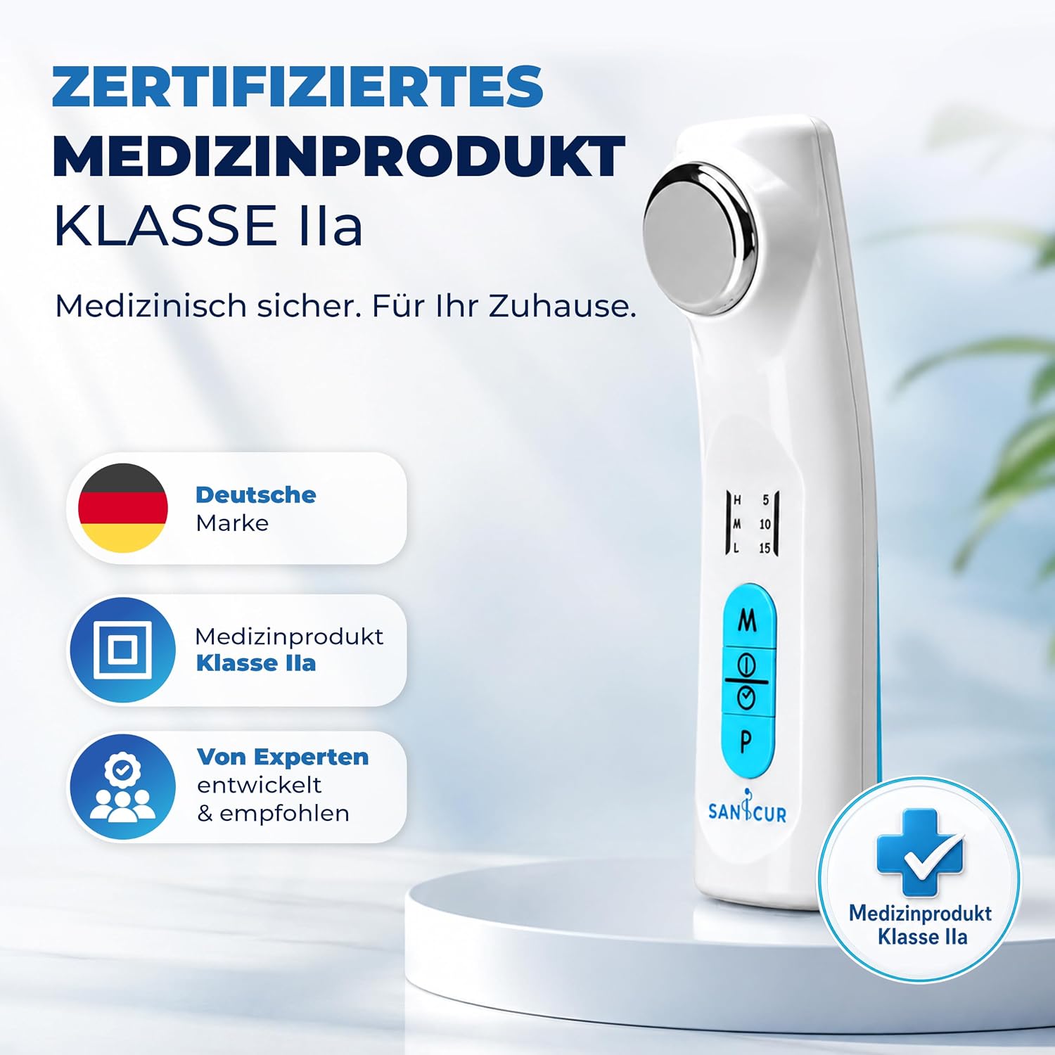 Ultraschalltherapie Gerät 1 MHz mit 3 Intensitätsstufen und Impulsmodus inklusive 150 ml Ultraschallgel