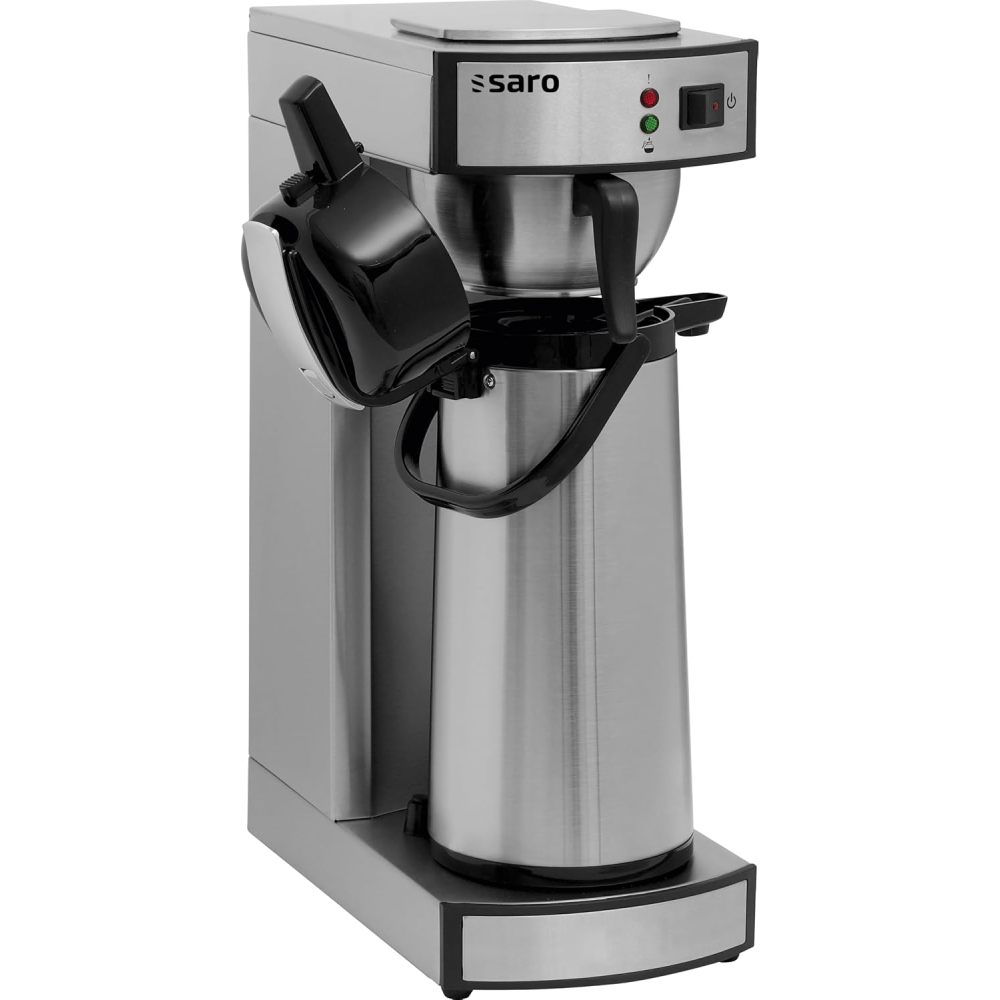 Kaffeemaschine SAROMICA THERMO 24 2.2L Edelstahl Isolierpumpkanne 5-6 Min Brühzeit 317-2085 2,069 kW