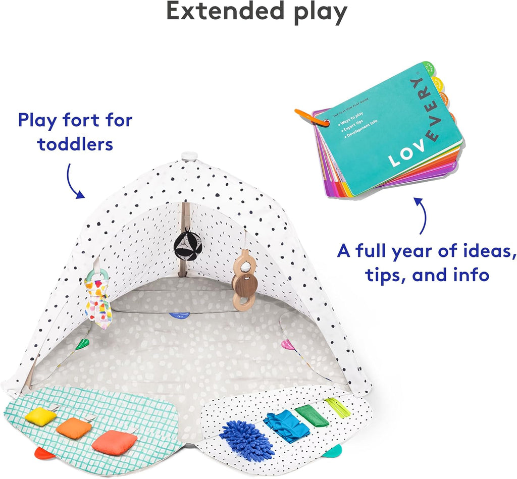 Baby Spielbogen mit Spielmatte Lovevery Play Gym 5 Entwicklungsbereiche mit 13 Aktivitätsspielzeugen für Babys