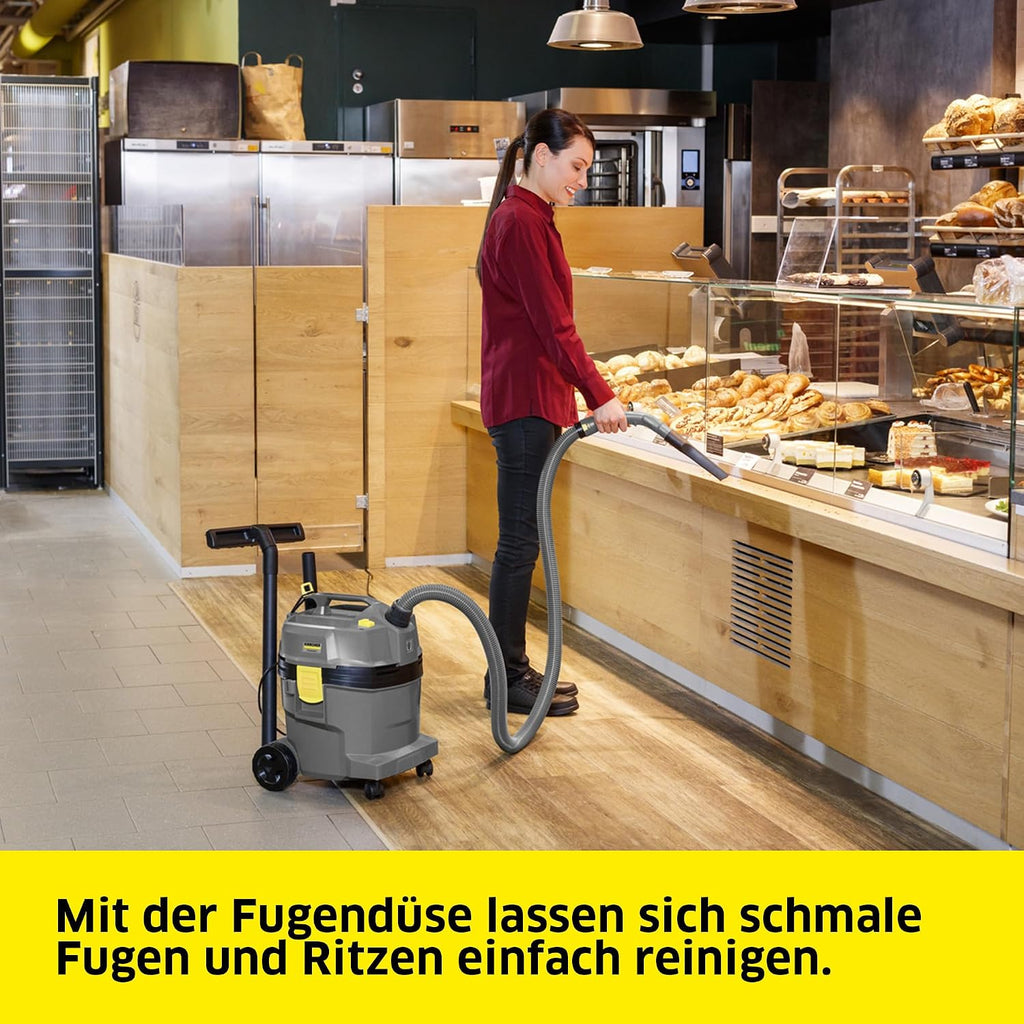 Nass Trockensauger NT 22/1 Ap L 1300W 22L Behälter PES Patronenfilter mit Saugschlauch Boden und Fugendüse
