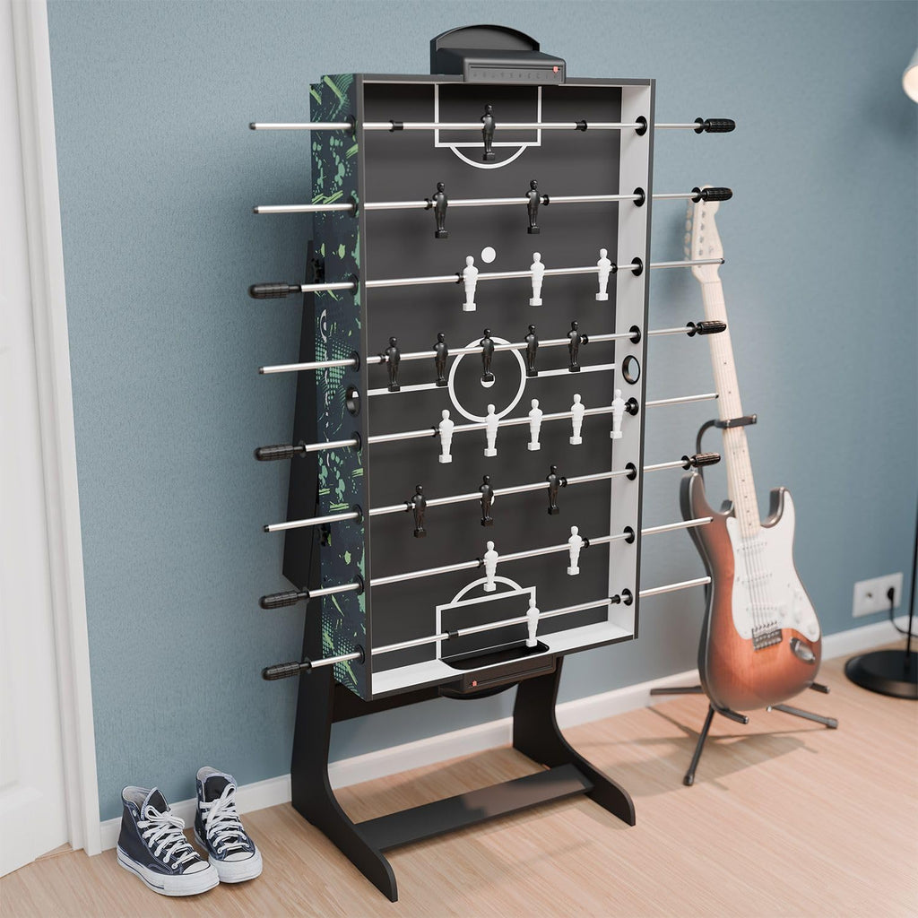 Multifunktionaler Spieltisch 5-in-1 klappbar mit Tischtennisplatte Tischkicker Billardtisch Hockey Basketball Modell 24875