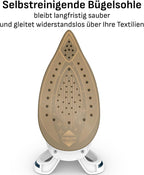 Dampfbügelstation GV9550 mit 8 Bar Dampfdruck 520 g/min Dampfstoß 1,9 L Wassertank Anti-Kalk-Kollektor Anti-Tropf-System