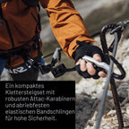Klettersteig Set Attac Evo Toxo 3.0 Komplettset mit Helm Karabinern und Falldämpfer Einheitsgröße für Klettern