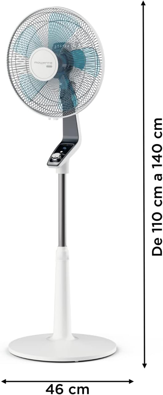 Standventilator VU5640 Turbo Silence Extreme 45 dB 72 m³/min Luftstrom 4 Geschwindigkeiten 120° Oszillation höhenverstellbar