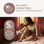 IPL Haarentfernungsgerät 7000 Series BRI921/00 IPL Gerät zur Haarentfernung mit 2 Aufsätzen für Körper und Gesicht für Zuhause