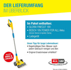 Akkurasentrimmer Kantenschneider FineCut 18V Set 25 cm Schnittbreite inkl Akku Ladegerät für kleine Gärten