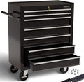 Werkstattwagen mit 7 Schubladen AR-HE-WW7S Werkzeugwagen aus Stahl 70 x 33 x 78 cm mit Zentralverriegelung und 2 Schlüsseln