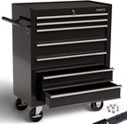 Werkstattwagen mit 7 Schubladen AR-HE-WW7S Werkzeugwagen aus Stahl 70 x 33 x 78 cm mit Zentralverriegelung und 2 Schlüsseln