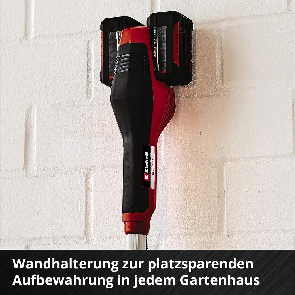 Akku Rasentrimmer Agillo 36/255 BL 2 x 18 V Brushless Motor 30 cm Schnittbreite Zweihandgriff ohne Akku und Ladegerät