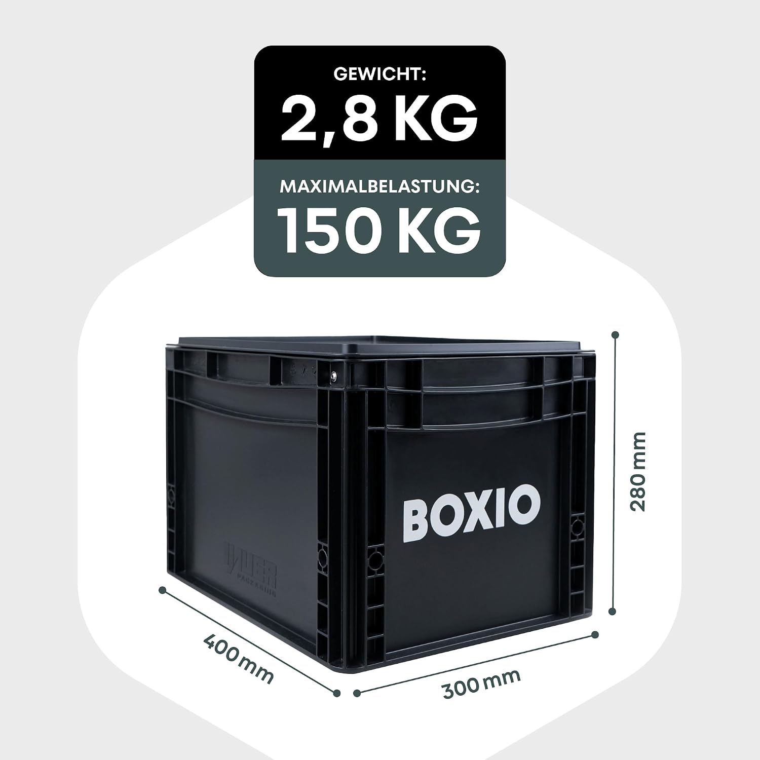 Camping Trenntoilette Toilet Max+ mobile Trockentrenntoilette mit Eurobox Basis 40x30x28 cm Komplettset mit Zubehör