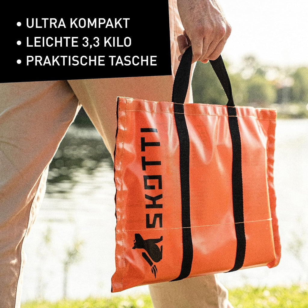 Faltbarer Steck Gas Camping Grill Edelstahl Outdoor Grill für EN417 Kartuschen 21x33x17 cm 3,3 kg SK100