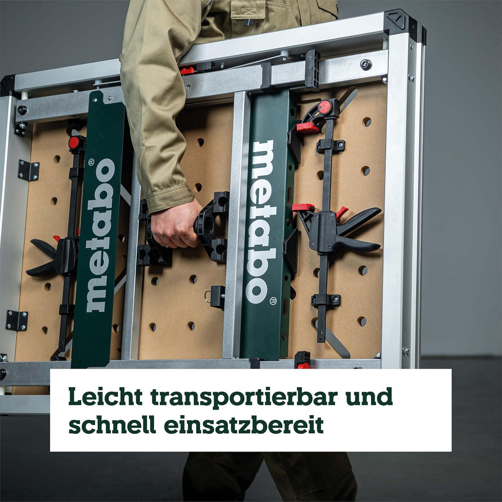 Multifunktionstisch MWB 100 Klappbare Werkbank höhenverstellbar 120 kg Traglast inkl Zwingen