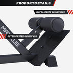 Rückentrainer Hyperextension 600079-00019-0001 verstellbar bis 150 kg mit Beinfixierung und Haltegriffen