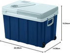Elektrische Kühlbox W40 39L Thermoelektrisch mit Rollen 12V 24V 230V Anschluss für Auto Camping und Freizeit