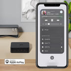 AirPlay 2 und Chromecast Audio Receiver ASR002 WLAN Hi-Res 24 Bit 192 kHz Multiroom Bluetooth Spotify Connect