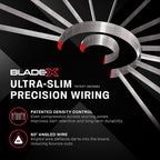Steeldart Dartscheibe Blade X 3061 Sisal Board mit Dual Core Technologie ultradünnem Drahtsystem und Dart Zubehör