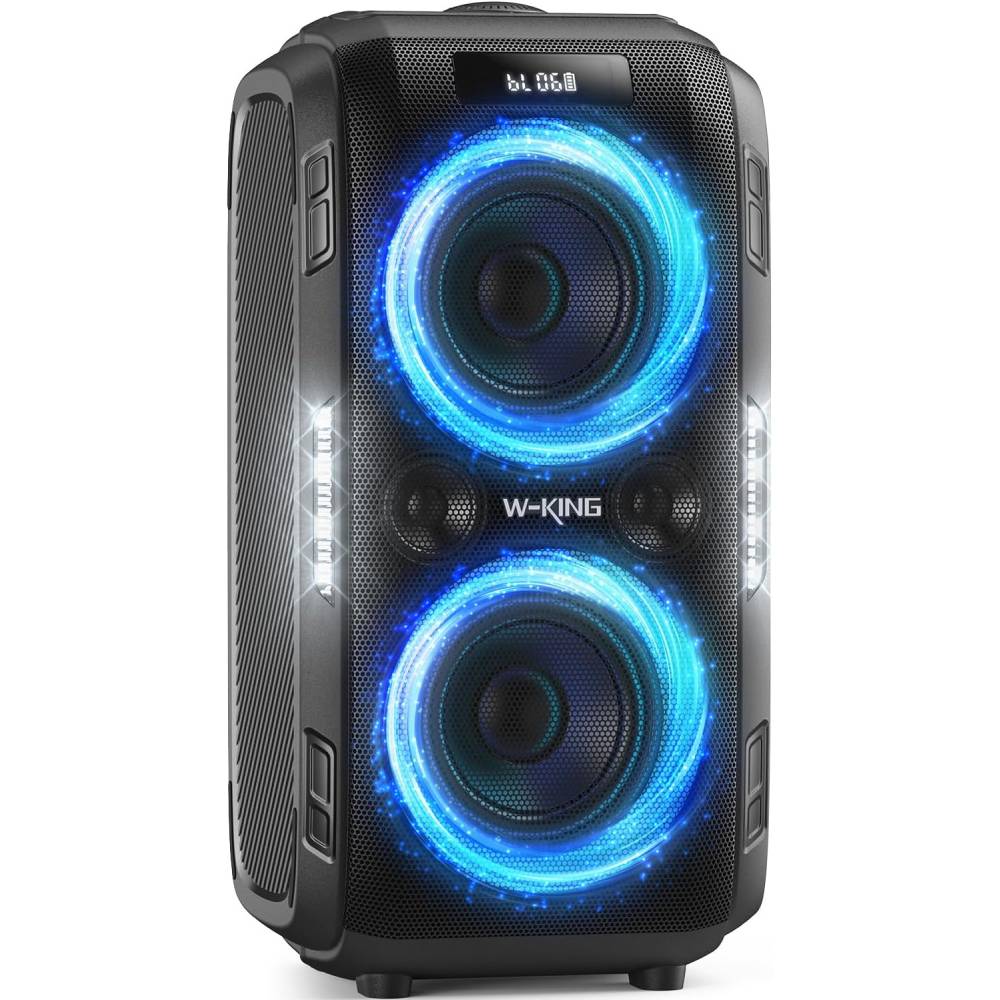 Bluetooth Lautsprecher T9 Pro Tragbarer Outdoor Lautsprecher 270W Stereo mit Bluetooth 5.3 USB TF AUX Mikrofonanschluss