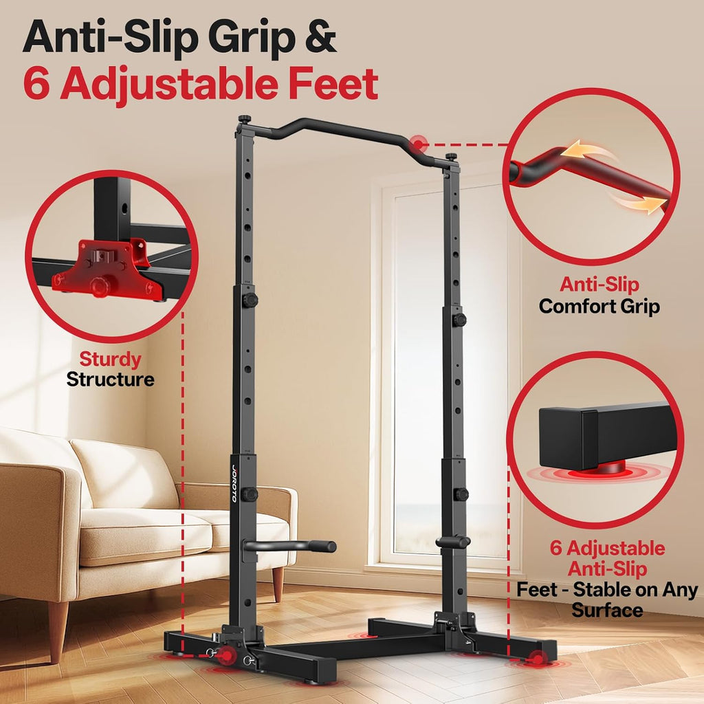 Klimmzug Dip Station faltbar höhenverstellbar 5-in-1 Kraftturm Home Gym mit Power Tower bis 172 kg Belastung