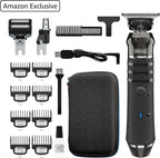Barttrimmer kabellos Lithium-Ion Pro Series austauschbare Köpfe abwaschbar Metall Schneidsatz präzise Haarschneider