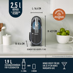 Slush Eisgetränke Maschine FS301EU 1,9 L Kapazität Kompressor mit WhisperChill Technologie für Slush Frozen Cocktail Frappé Milkshake