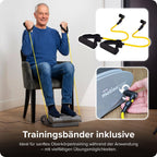 Elektrisches Fußmassagegerät MotionCiser Fit Gehsimulation mit Vibration 10 Stufen Infrarot-Wärme 30–50 °C inkl. Trainingsbänder