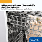 Geschirrspüler 45 cm 9 Maßgedecke GSP9309-030E 7 Programme 49 dB freistehend oder Unterbau weiß