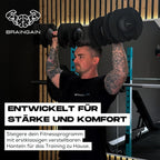 Verstellbares Kurzhantel-Set 24 kg 15 in 1 Gewichtsstufen Paar Smart Click System Anti-Rutsch Griff Gusseisen Heimtraining
