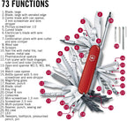 Schweizer Taschenmesser 1.6795.XXL Swiss Champ XXL 91 mm mit 73 Funktionen Edelstahl Klinge Wellenschliff