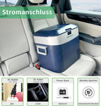 Kompressor Kühlbox HC-22P5 22L tragbarer Auto Kühlschrank mit 12/24V DC 230V AC und Gefrierfunktion