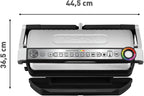 Kontaktgrill OptiGrill+ XL GC722D16 2000W mit 9 Grillprogrammen manueller Modus abnehmbaren Grillplatten und Garstufenanzeige