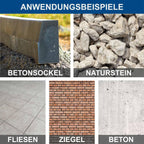 Abbruchhammer AB1900 1900W 60J Schlagenergie Betonhammer mit 390 mm Meißelaufnahme inklusive Spitz- und Flachmeißel Transportkoffer