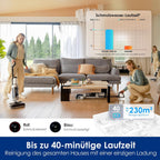 Nass Trockensauger Floor One Stretch S6 180° Flachdesign 13 cm Liegehöhe FlashDry Selbstreinigung 40 Min Akkulaufzeit