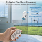 Fensterputzroboter S7 6500 Pa aktive Sprühfunktion 80 ml Tank 3D Schwebepad 8 Reinigungstücher Transportkoffer