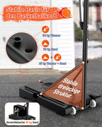 Basketballkorb Outdoor höhenverstellbar 145-305 cm Rückwand 110x75 cm mit Gewichtssack Ständer LM052