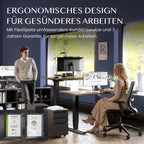 Höhenverstellbares Schreibtischgestell EC5 PRO elektrisch Dual Motor 160 kg Tragkraft 3-fach Teleskop Memory Steuerung LED Anzeige