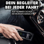 Atemalkoholtester elektrochemischer Sensor Speicherfunktion inkl Mundstücke Transporttasche AAA Batterien