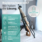 Inversionsbank klappbar Schwerkrafttrainer 4 Inversionswinkel Rückenstrecker bis 135 kg Stahlrahmen schwarz