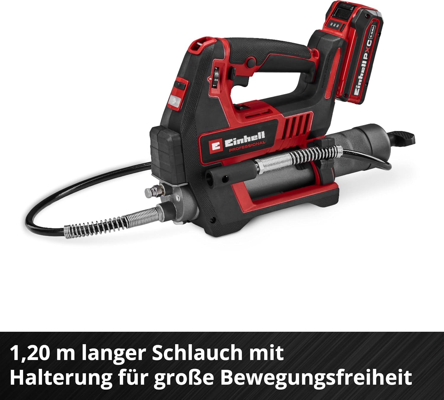 Akku Fettpresse TP-GR 18/690 Li 18V 690 bar 295 ml/min 2-Gang Fettmengenregulierung Power X-Change ohne Akku